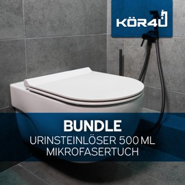 Sanit Urine Stone Remover 500 ml Cleaning Power, Cleanliness and Hygiene in the Bathroom - Includes Microfibre Cloth by kör4u