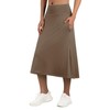 ANIVIVO Women's Midi Length Skorts Skirts with Pockets Modest Skirts