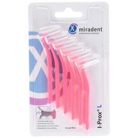 I-Prox Interdental Brush Set Pink XX Fine 6 Pieces Large Pack of 4