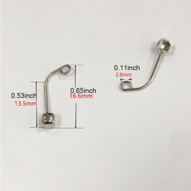 1 Pair Eyeglass Nose Pads Arm Replacement Metal Nose Pad Holder Nose Bridge Metal Plug-in Nose Piece Nose Pads Stainless Steel Screwdriver Eyeglass Repair Kit