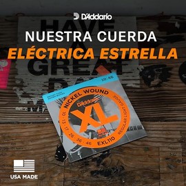 D'Addario | XL Nickel | Cuerdas para Bajo Eléctrico de 6 Cuerdas | Calibre Ligero, 32-130 | Escala Larga | Níquel-acero | EXL170-6