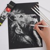 MARKART Professional White Charcoal Pencils Set, 5 Pieces Sketch Highlight