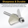 sourcing map 2pcs 45 Degree Chamfer Router Bit 1/4 Inch