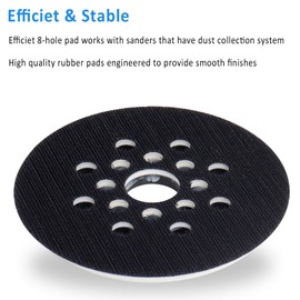 Sanding Disc 125 mm Compatible with Bosch RS035 GEX 125-1 AE, PEX 220 A, PEX 220 AE, Skil 7402/7490 Random Orbital Sander from Poweka (Pack of 1)