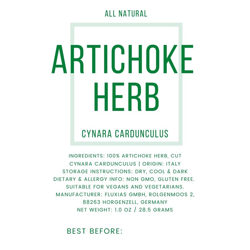 Artichoke Dried Cut Leaves from Italy - Cynara Cardunculus Loose