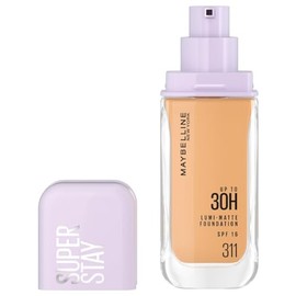 Maybelline Super Stay Lumi Matte Base de Maquillaje Líquida, Alta Cobertura con Acabado Mate Luminoso, Tecnología Lightwear 30H de Duración, Tono 311,
