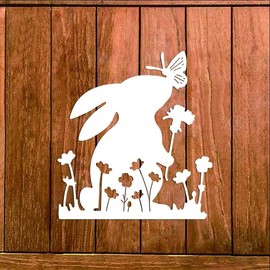 Easter Flowers Rabbit Metal Die Cuts Cutting Dies, Easter Flowers Rabbit Paper Cards Cutting Dies Cut Stencils for DIY Embossing Card Making Book Tags Decorative Paper Dies Scrapbooking