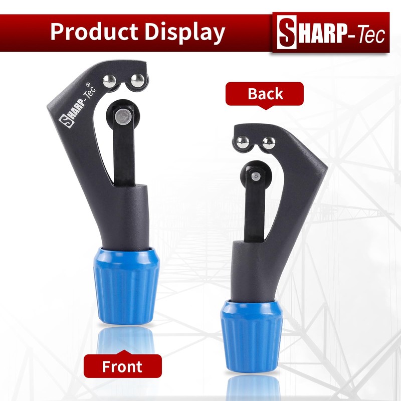 Sharp-tec 4-30mm Pipe Cutter, Adjustable Tube Cutter with Aluminum Alloy