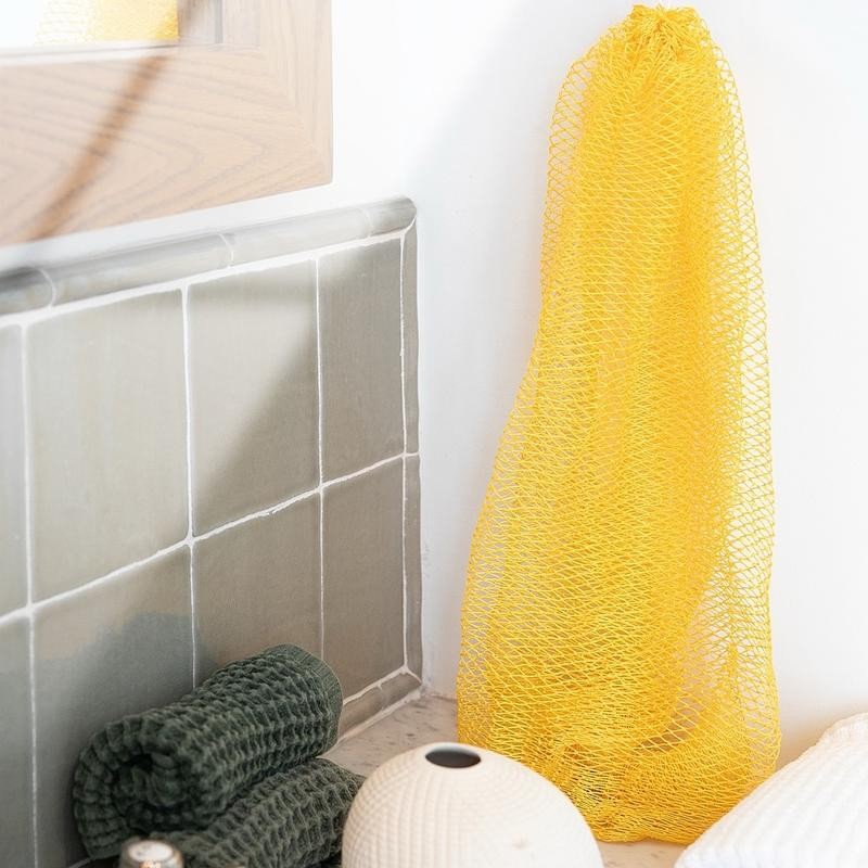 African Exfoliating Net Sponge, Ethically Sourced from Nigeria:_Navy blue