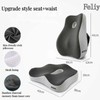 Memory Foam Seat Cushion and Lumbar Support Pillow for Office