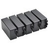 Heyiarbeit 5Pcs 2.56"x1.50"x0.87" ABS Black Dustproof Electronic Junction Box Enclosure