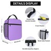 wyehjut Light Purple Lunch Box Insulated Lunch Bag for Teens