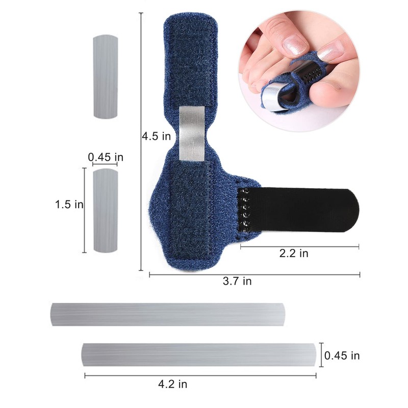 1 Pair Toe Splint Broken Toe Brace Toe Straightener for