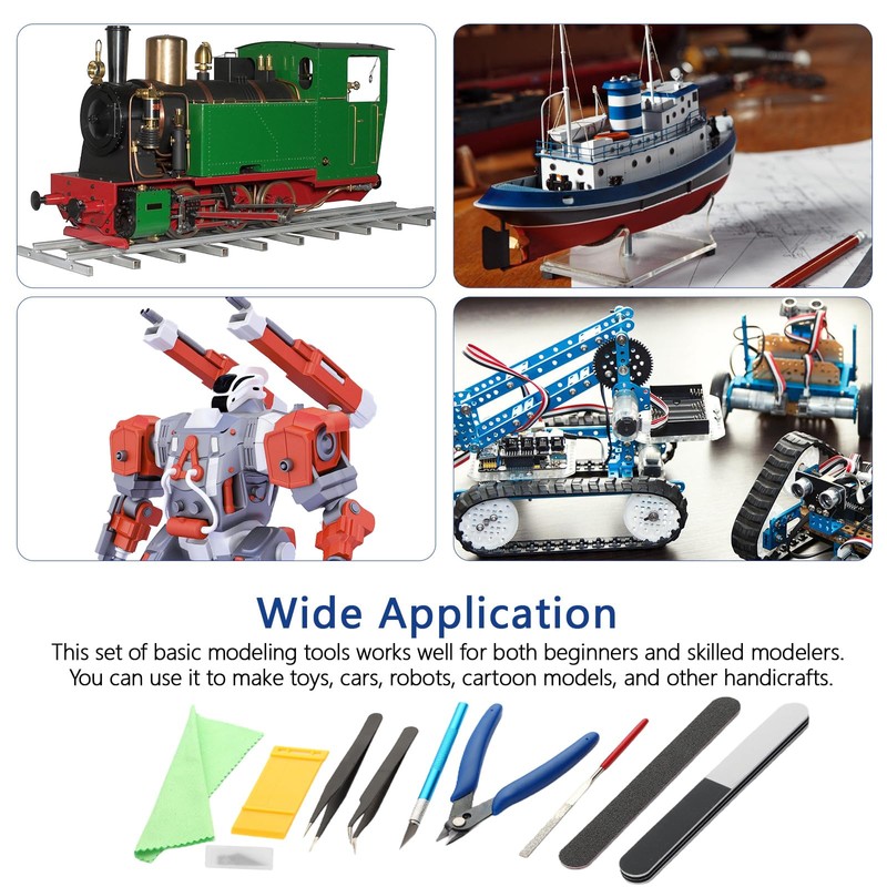 Comzantor Gundam Modeler Basic Tools Craft Set, Modelling Tool Set,