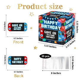 Video Game Birthday Party Gift, Video Game Money Gift Boxes for Cash Gift, Happy Birthday Money Gift Boxes for Cash, Video Game Happy Birthday Money Gift Box, Money Box for Cash Birthday Gift
