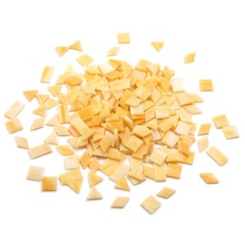 A Wide Range of Color selections Glass Mosaic Tiles Pieces for Art Crafts,4 Shapes Mixed Colorful Glass Tiles Tiffany Stained Glass Pieces Tile,200 Pieces, Orange-Red by Lanyani