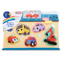 Little Baby Bum - Wooden Puzzle Vehicles, Puzzle with Sound Function for Children