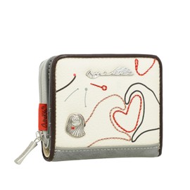 Anekke Alma Large Flexible RFID Wallet Organization and Versatility with Removable Card Slot, Flexible Material and Multiple Compartments, 21 x 10 x 2 cm, Multi-Colour, multicoloured