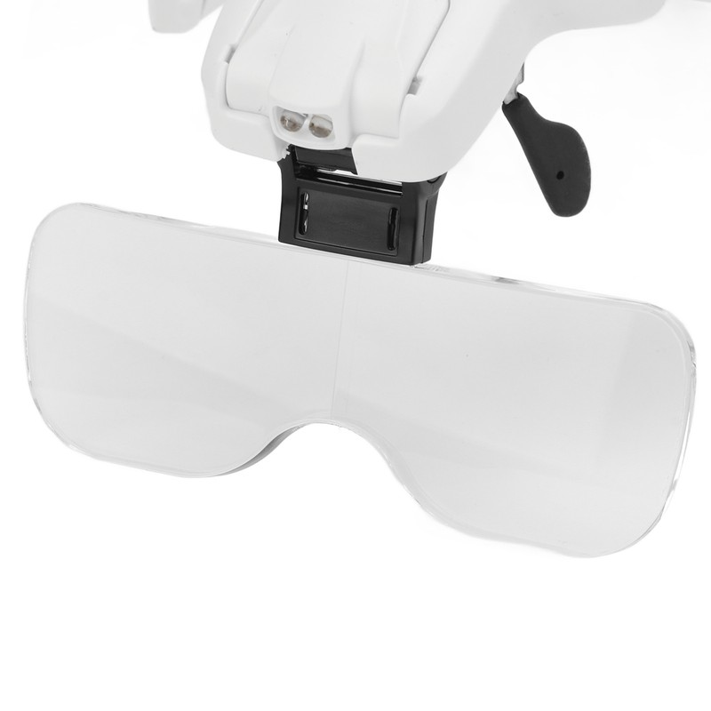 Headband Magnifying Glasses USB Charging 5 Lenses 1.0X 1.5X 2.0X