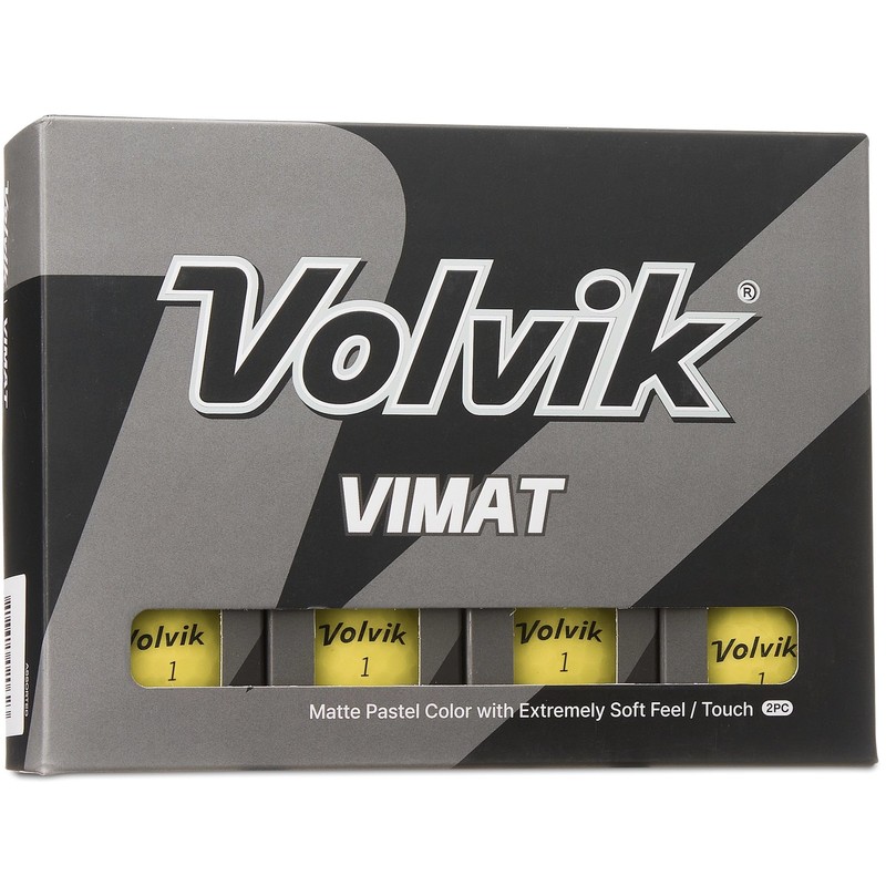 Volvik Unisex Vimat Golfball, Gelb, Einheitsgröße, Unisex, rot, Einheitsgröße
