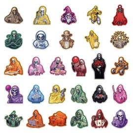 Skull Stickers 55 Pcs Skeleton Stickers Sugar Skull Stickers for Adults Teens Horror Stickers Spooky Stickers Skeleton Party Decorations Weirdcore Stickers Waterproof