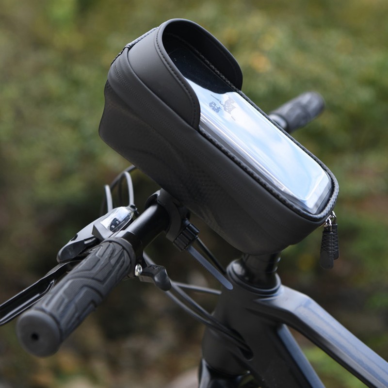 Bike Front Frame Bag Waterproof Shock Absorbing Touch Screen Phone