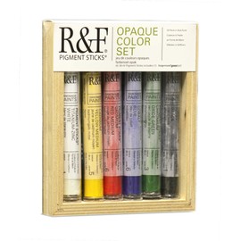 R&F Handmade Paints 2930 Oil Pigment Stick Set of 6 Colors Opaque Colors