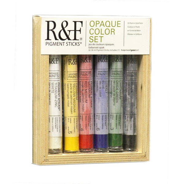 R&F Handmade Paints 2930 Oil Pigment Stick Set of 6