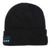 LED Beanie Hat with Headphones Wireless Black Musical Knitted Cap