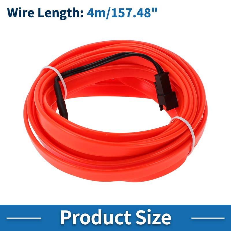 A ABSOPRO 4m EL Wire Cable LED Glow String Light