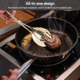 Gold Serving Tong,Sugar Tongs Appetizer Tongs,Brass Ice Tongues Small Serving Tongs, Mini Serving Tongs Ice Tongs Gold Plated Kitchen Tongs for Ice, Serving, Barbecue, Buffet, Salad