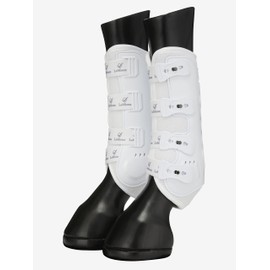 LeMieux Ultra Mesh Snug Support Horse Boots - Protective Gear and Training Equipment - Equine Boots, Wraps & Accessories (White/Hind Medium)