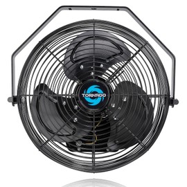 Tornado 20-Inch High Velocity Wall Fan - Outdoor Rated, IPX4 Water-Resistant, 3-Speed, 4750 CFM - Industrial, Commercial & Residential Use, Perfect for Greenhouses, UL Safety Certified