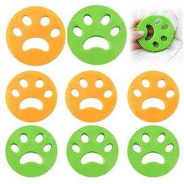 Pack of 8 Pet Hair Remover Washing Machine, Pet Hair Remover for Laundry Washing Balls, Reusable Pet Hair Remover for Laundry, Animal Fur Laundry Catcher Hair Remover for Laundry