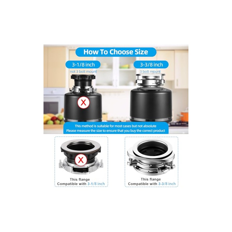 Garbage Disposal Splash Guard 3 3/8 Inch,Rubber Sink Baffle Drain