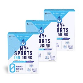 Fine Ion Drink, Sports Drink, Powder, No Sugar, Zero Calories, Sports Drink Flavor, Made in Japan, 22 Packets x 3