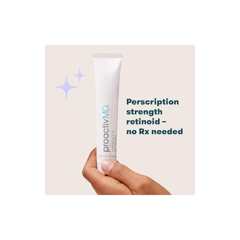 ProactivMD Adapalene Gel Acne Treatment, Paraben Free, Prescription Strength Retinoid