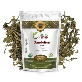 Organic Way Dandelion Leaf Whole - Herbal Tea | Organic, Kosher & USDA Certified - 1/2 LB