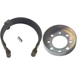 New upgrade 4" Band Brake & 4" Brake Drum with clip & Pin Kit for Go Kart Yard Cart Mini Bike ATV