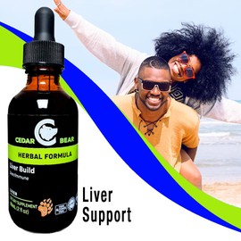 Cedar Bear Liver Build a Liquid Herbal Supplement That Helps Strengthen Liver and Gallbladder Function 2 Fl Oz