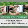 1 "Ball Mount Adapter for Insta360 GO3s Magnetic Quick Mount