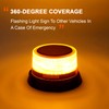 AnTom Solar LED Wireless Strobe Lights, Waterproof Rechargeable Amber Beacon