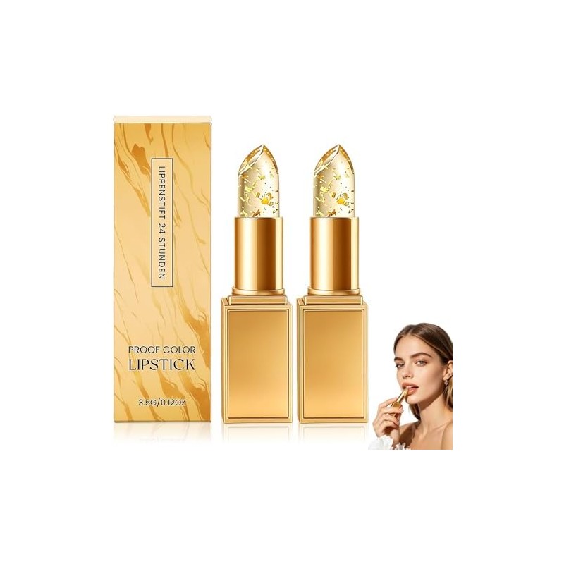 2PCS Labial Ajustable Por Ph Que Cambia De Color, Bálsamo