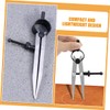 TEHAUX Carbon Steel Marking Gauge Spring Compass Contour Gauge Drafting