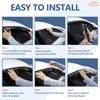 Aunginsy Side Window Rain Guards Visor Deflectors Compatible with Toyota