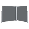 Anthracite Retractable Side Awning 55.1\"x236.2\" for Patio FurnitureColor: Anthracite Color