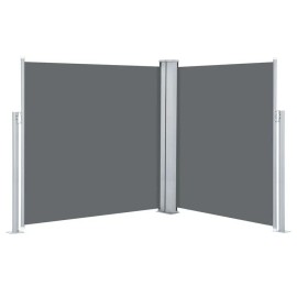 Anthracite Retractable Side Awning 55.1\"x236.2\" for Patio FurnitureColor: Anthracite Color