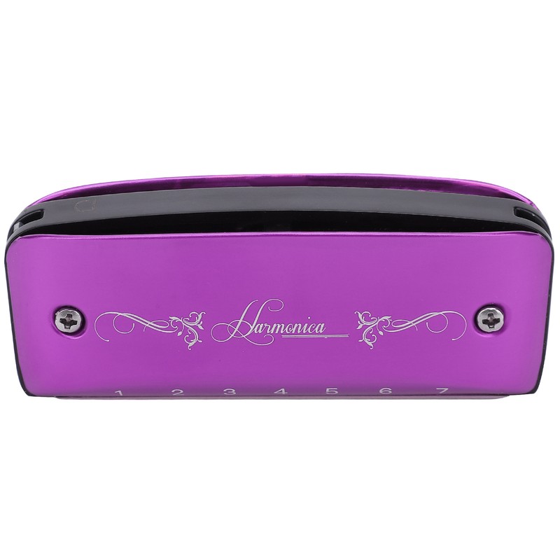 Harmonica 7-Hole Mini Blues Student Adult Beginner Playing Color Mouth