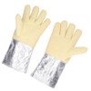 1 Pair Aluminum Foil Gloves High Temp Resistance Heat Insulation