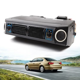 TBVECHI Air Conditioner Evaporator, 12V 30W Car Underdash Evaporator Compressor with Mounting Brackets and Drain Hose, 3-Speed AC Single cooling type for Classic Car Motorhome